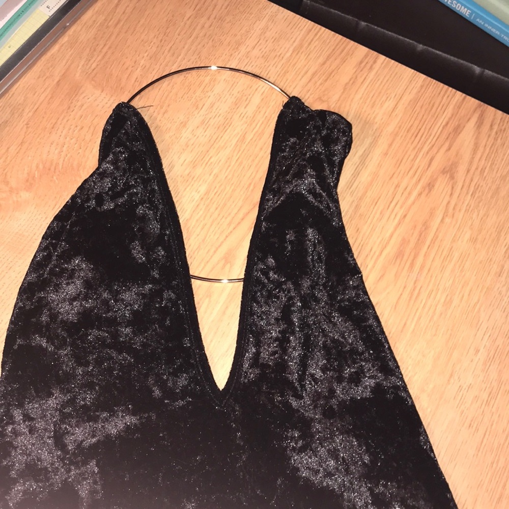 Black Plunge Bodysuit